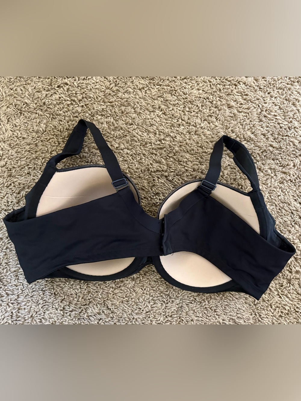 Soma Stunning Support Full Coverage Underwire Bra in black with lace overla - Picture 4 of 6